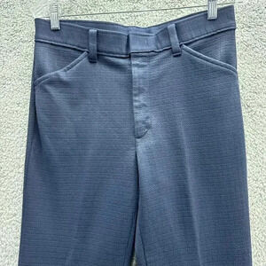 Time Out by Farah Men's Vintage 70's Pleated Blue‎ Slacks Straight Leg ?Sz 30?
